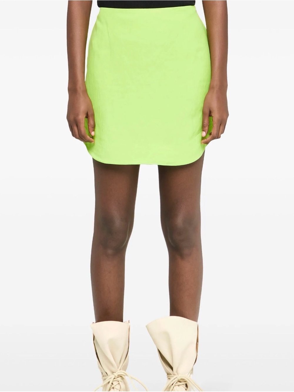JW ANDERSON Neon Lime Mini Skirt - Picture 2 of 5